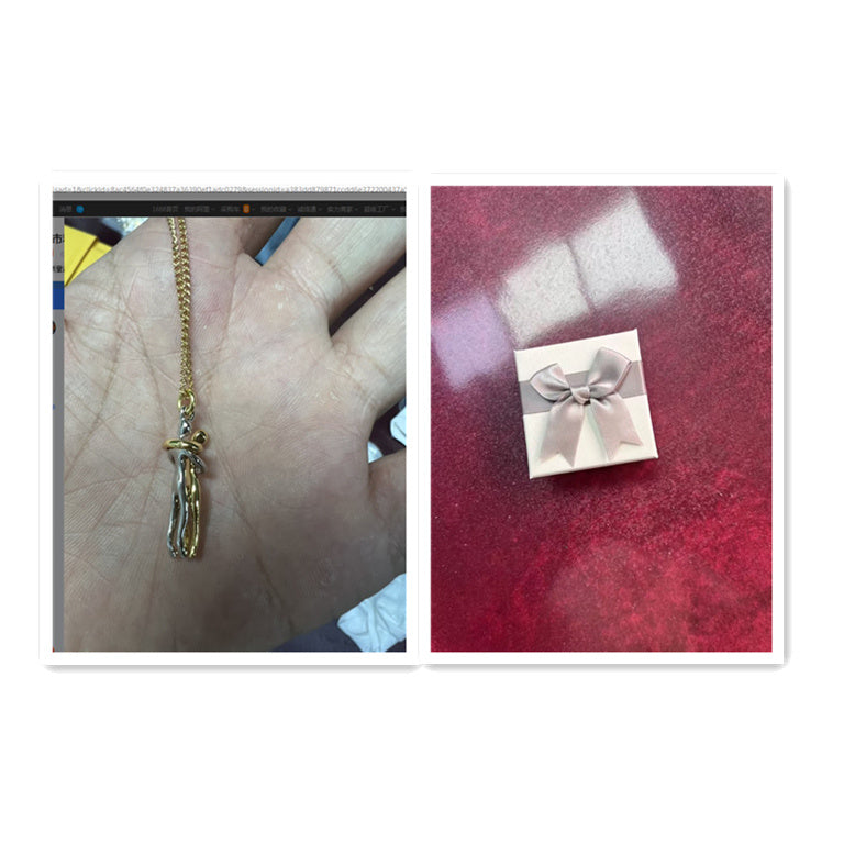 🤍 EmbraceYou™ Love Hug Necklace – Unisex Clavicle Chain | Couple Jewelry | Valentine’s Gift 💑 - One For All