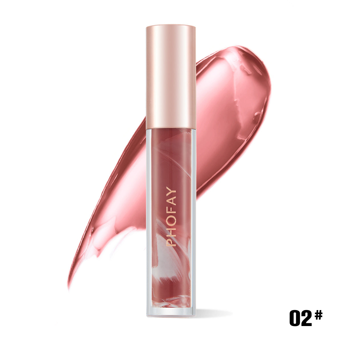 PHOFAY Rose Blooming Hydrating Lip Gloss Lipstick - One For All