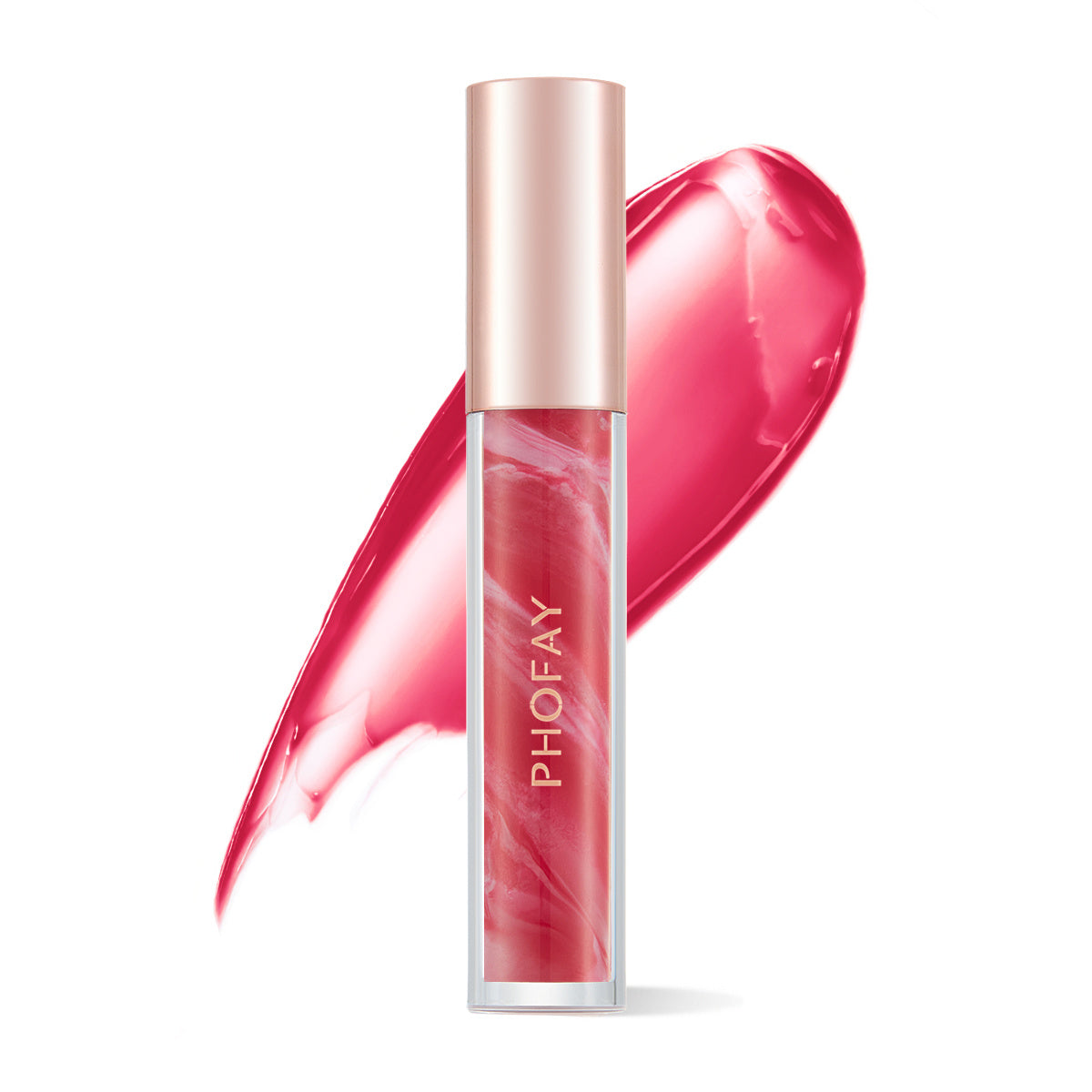 PHOFAY Rose Blooming Hydrating Lip Gloss Lipstick - One For All