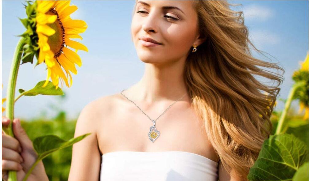 Sunshine Sunflower Pendant Necklace - One For All