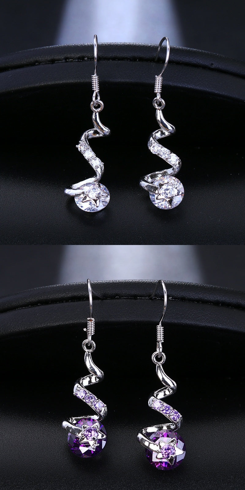GalaxyCurl Zircon Hook Earrings - One For All