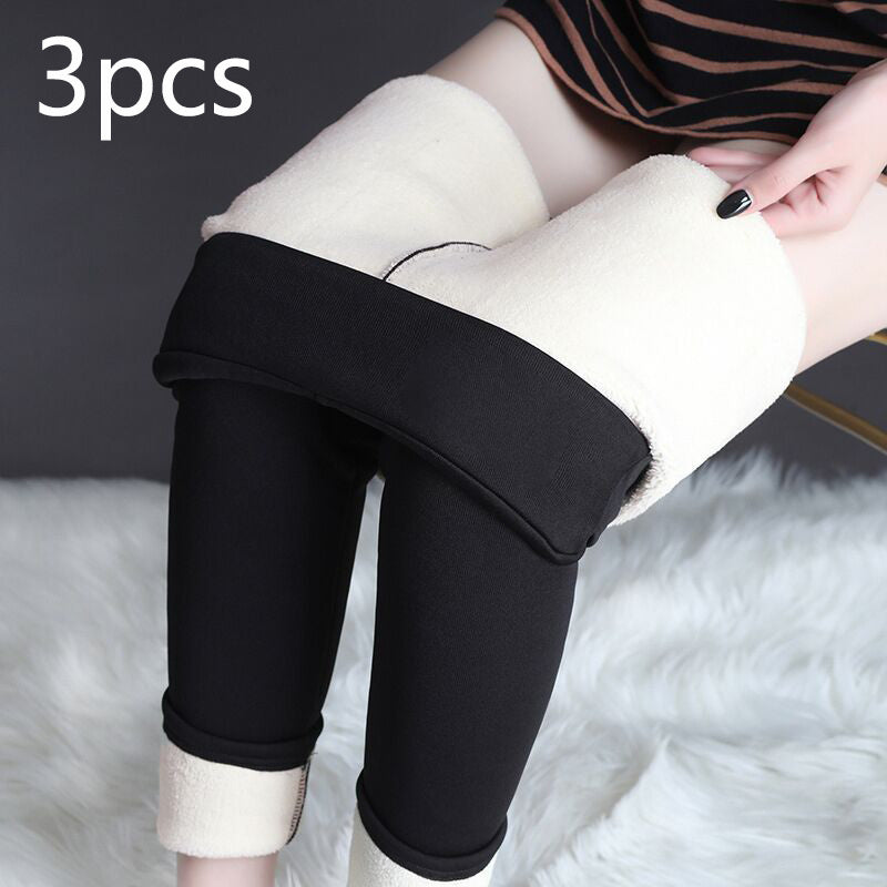Winter Leggings Warm Thick High Stretch Lamb Cashmere Leggins Skinny Fitness Woman Pants - One For All