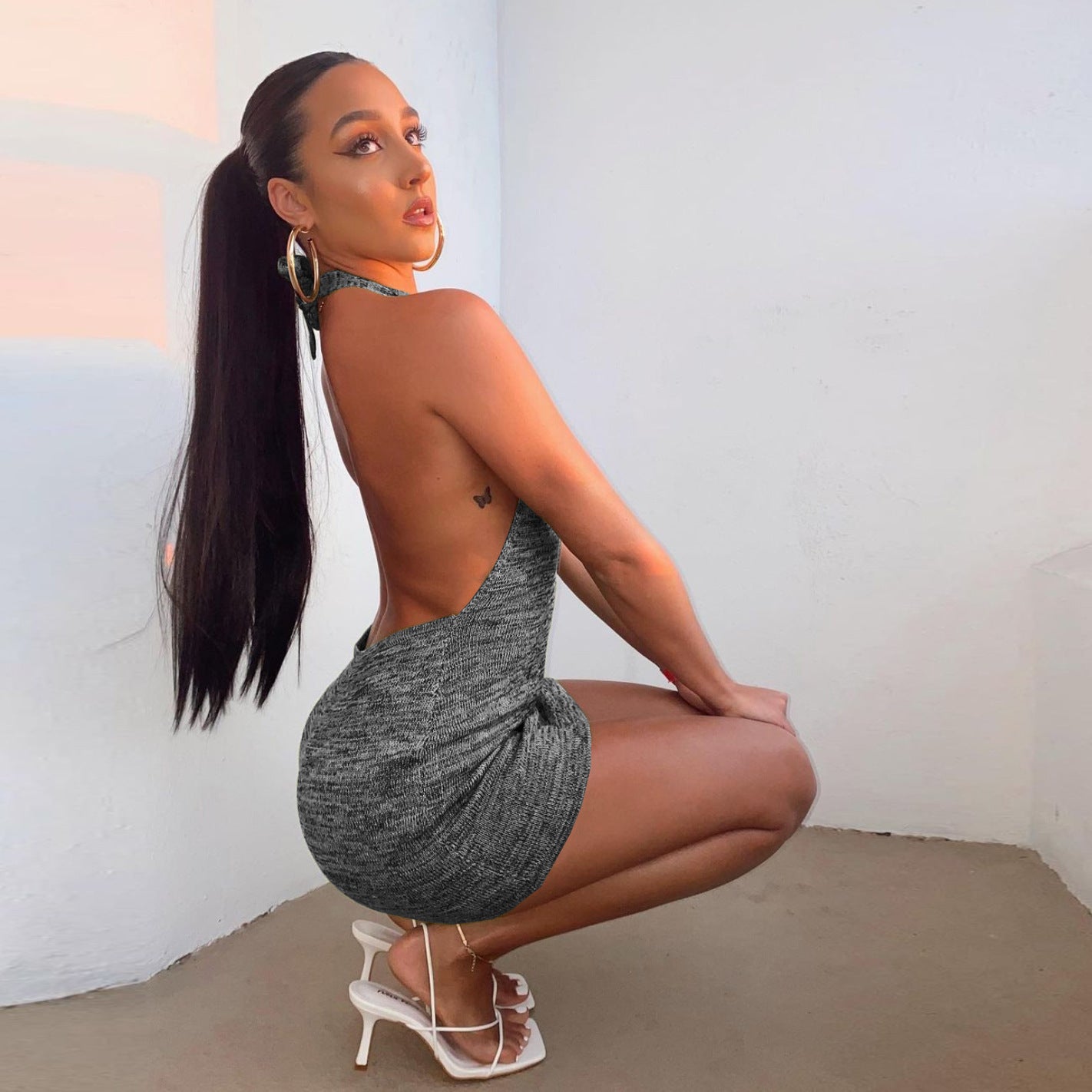 Cryptic Backless Mini Dress - One For All