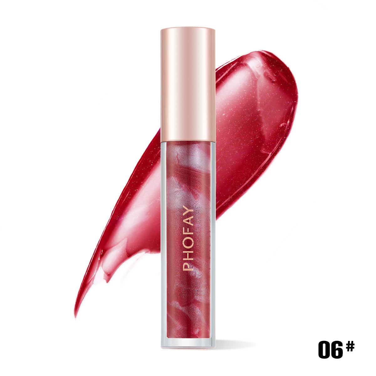 PHOFAY Rose Blooming Hydrating Lip Gloss Lipstick - One For All