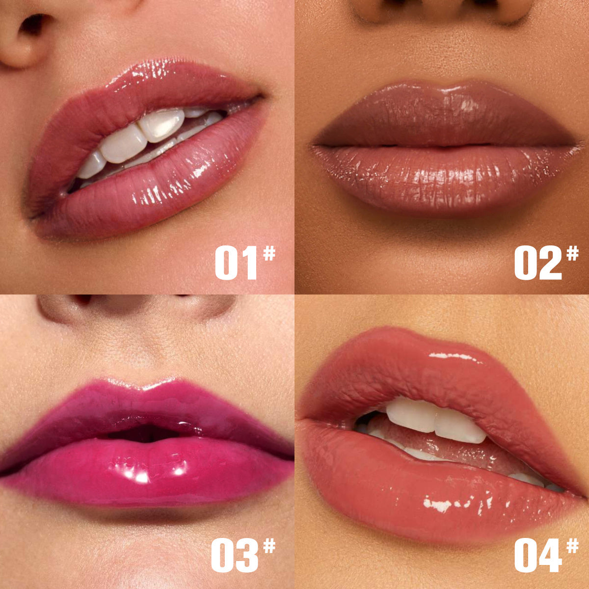 PHOFAY Rose Blooming Hydrating Lip Gloss Lipstick - One For All