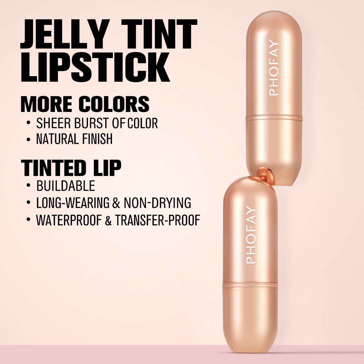 PHOFAY Moisturizing Jelly Warm Lipstick - One For All