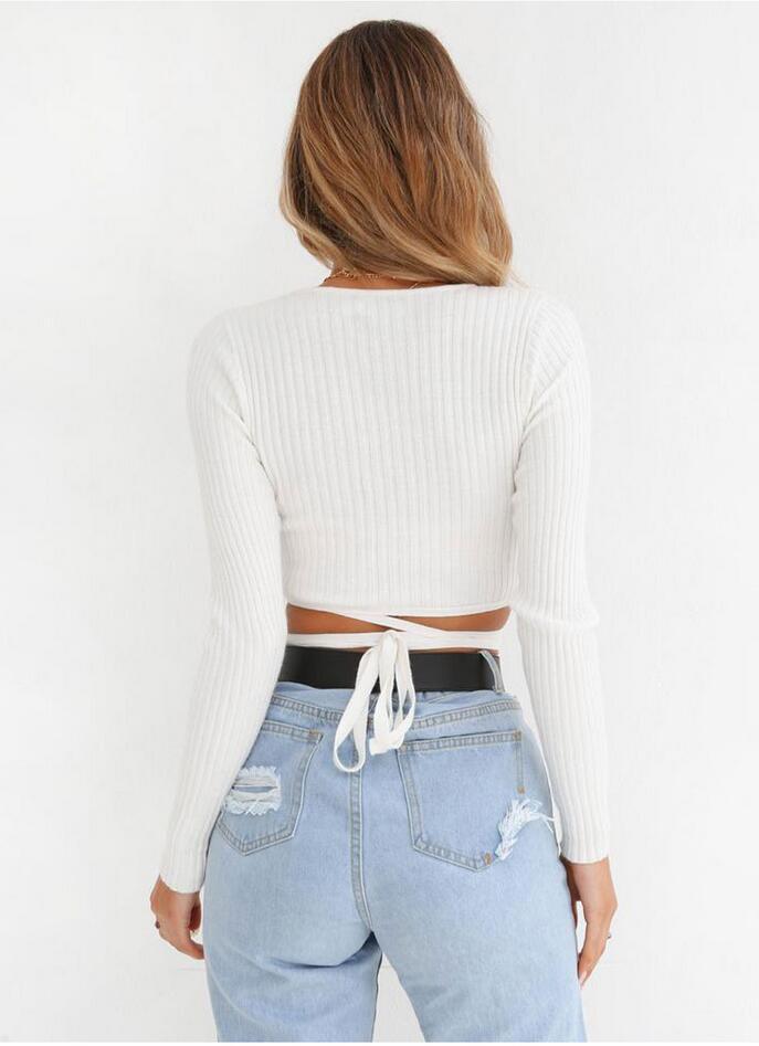 V-Neck Slim Fit Crop Top - One For All