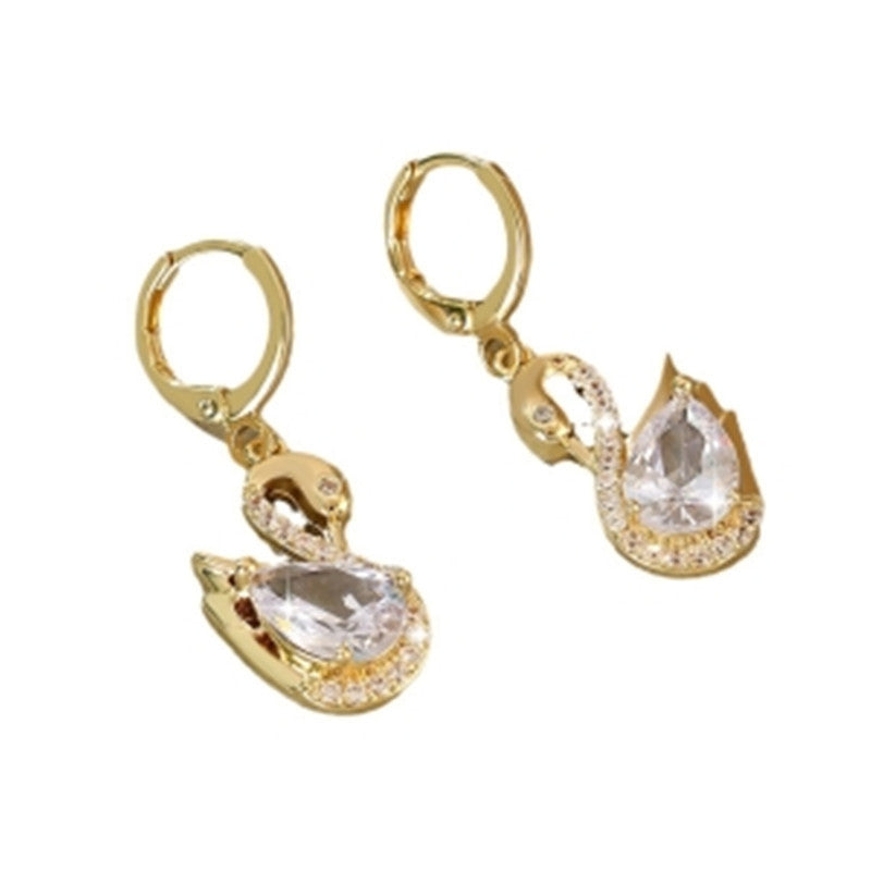 SparkleSwan Rhinestone Earrings - One For All