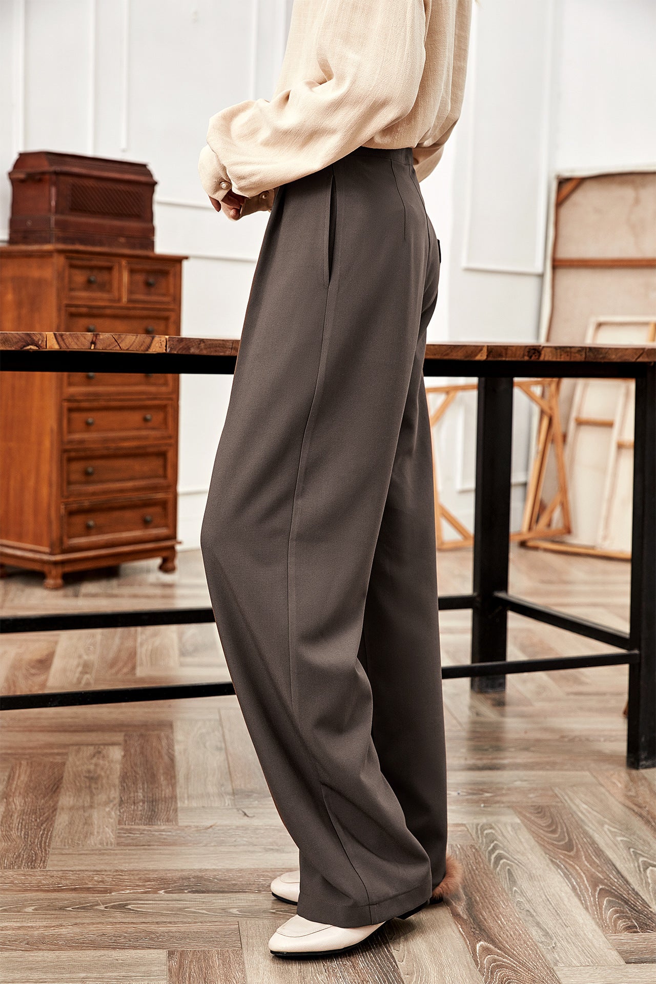 Fashion High Waist Wide Leg Trousers - One For All