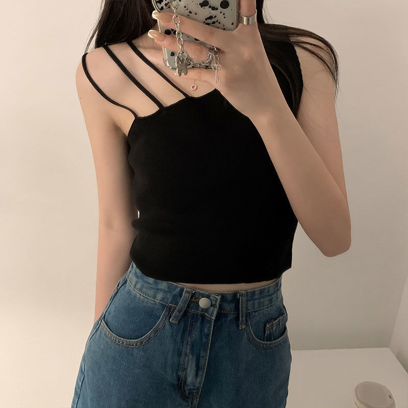 Sexy slanted shoulders crop tops - One For All