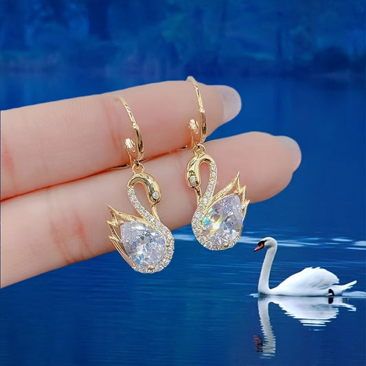 SparkleSwan Rhinestone Earrings - One For All