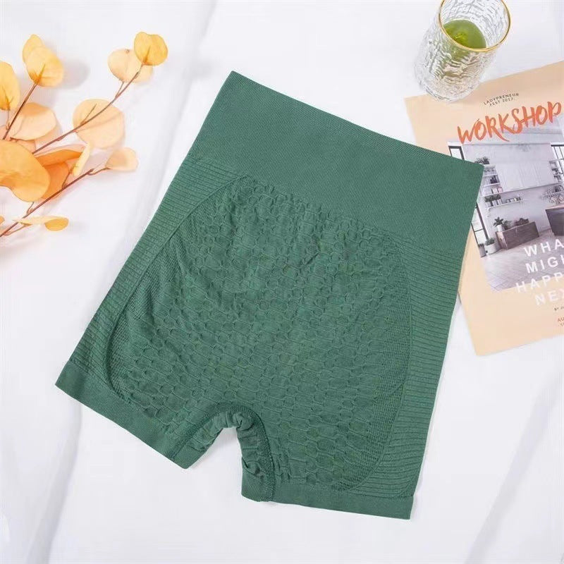Grid Design Shorts Gym Yoga High Waist Fitness Sports Pants Women - One For All