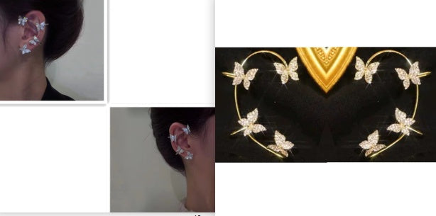 🦋 Fashion Butterfly Earrings for Women – Clip-On & Hook Style | Trendy Lightweight Jewelry Gift 🦋 - One For All