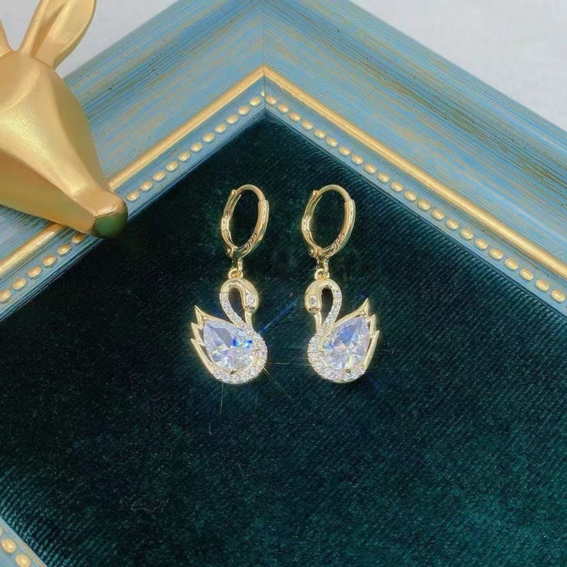 SparkleSwan Rhinestone Earrings - One For All