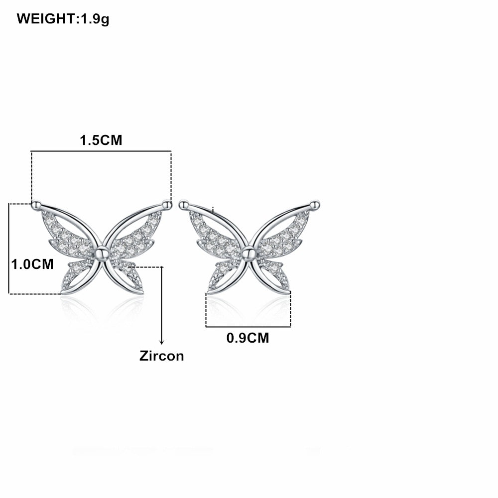 ✨ Sparkling Butterfly Stud Earrings 🦋 - One For All