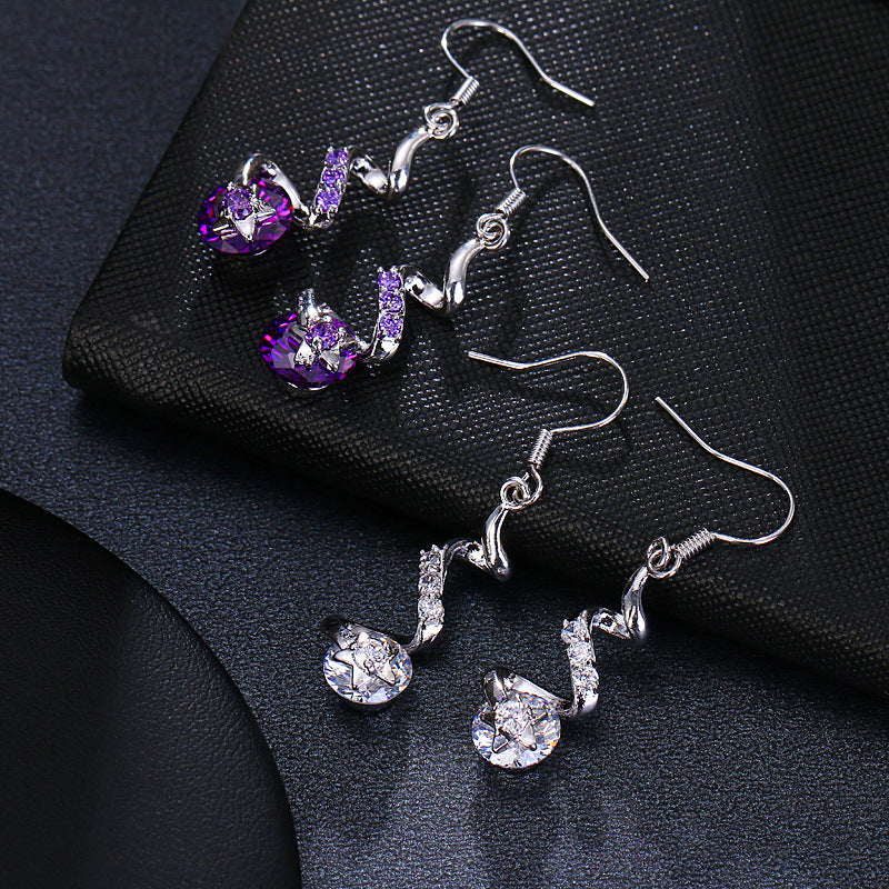 GalaxyCurl Zircon Hook Earrings - One For All
