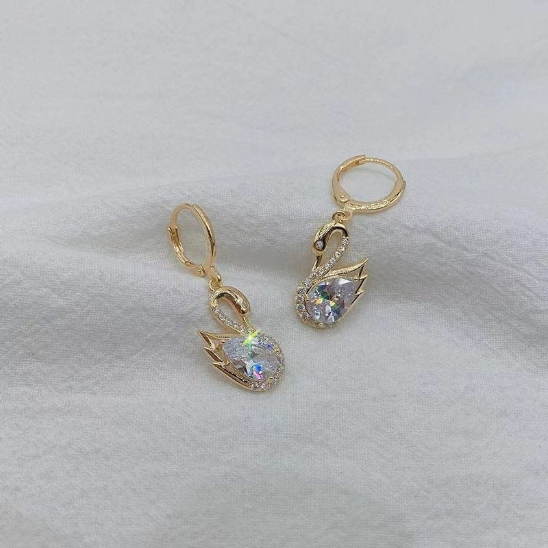 SparkleSwan Rhinestone Earrings - One For All