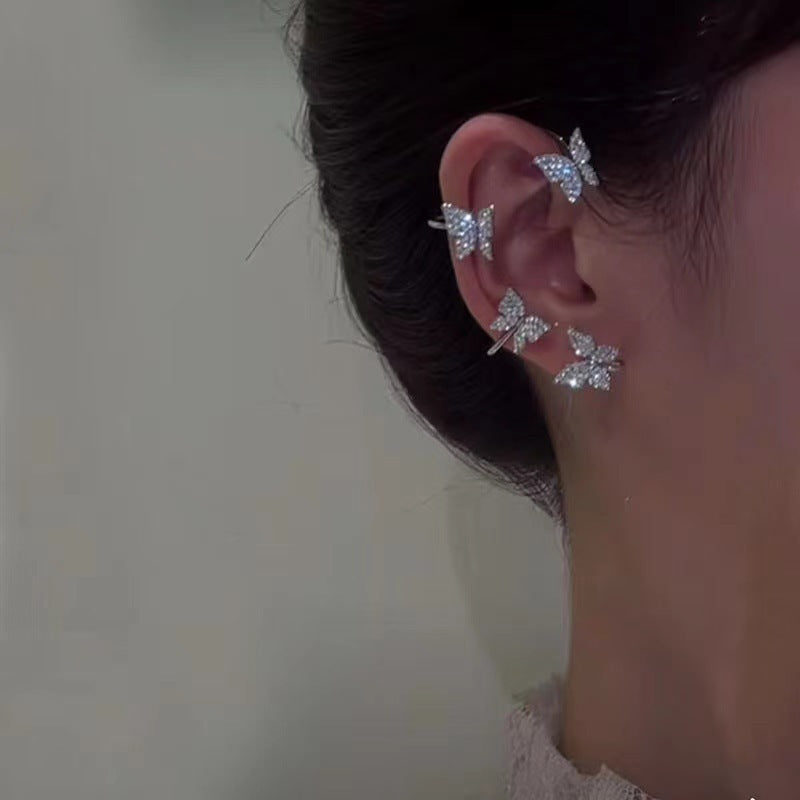🦋 Fashion Butterfly Earrings for Women – Clip-On & Hook Style | Trendy Lightweight Jewelry Gift 🦋 - One For All