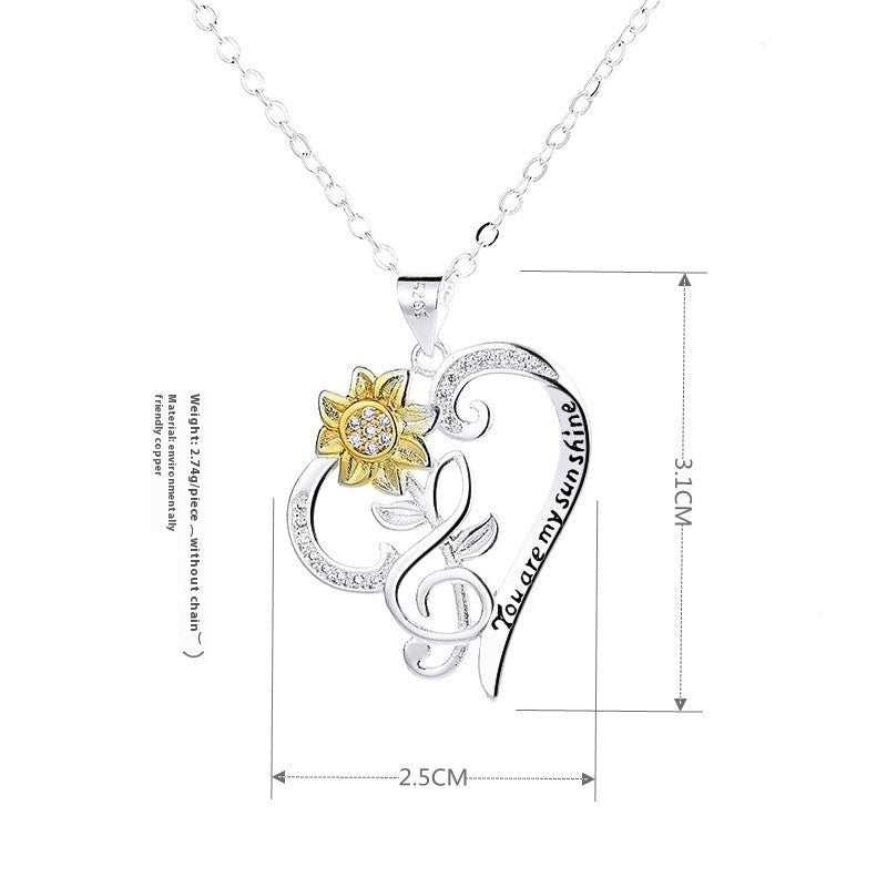 💛 Two-Color Sunflower Pendant Chain 💖 - One For All
