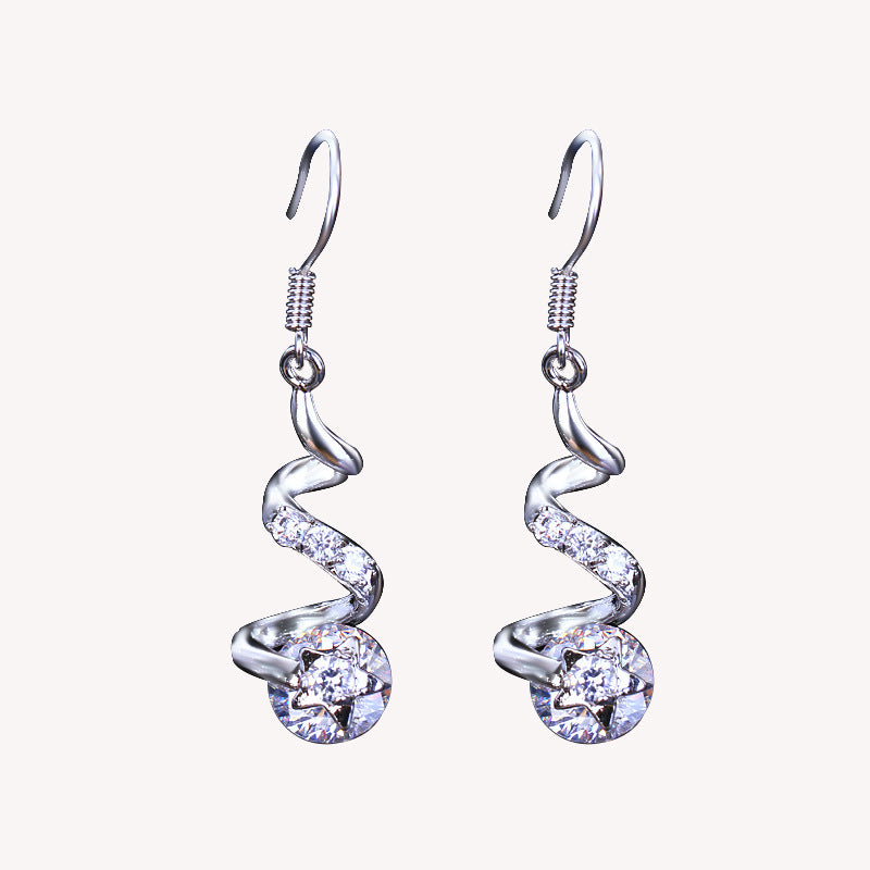 GalaxyCurl Zircon Hook Earrings - One For All