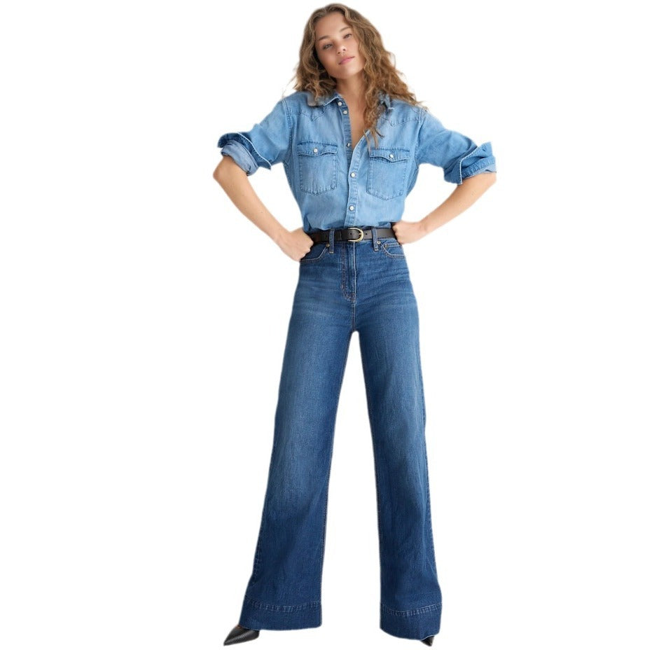 Loose Elastic Jeans – Stylish, Comfy Trousers - One For All