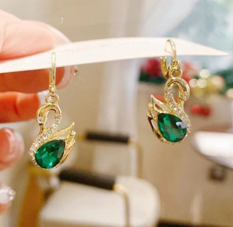 SparkleSwan Rhinestone Earrings - One For All