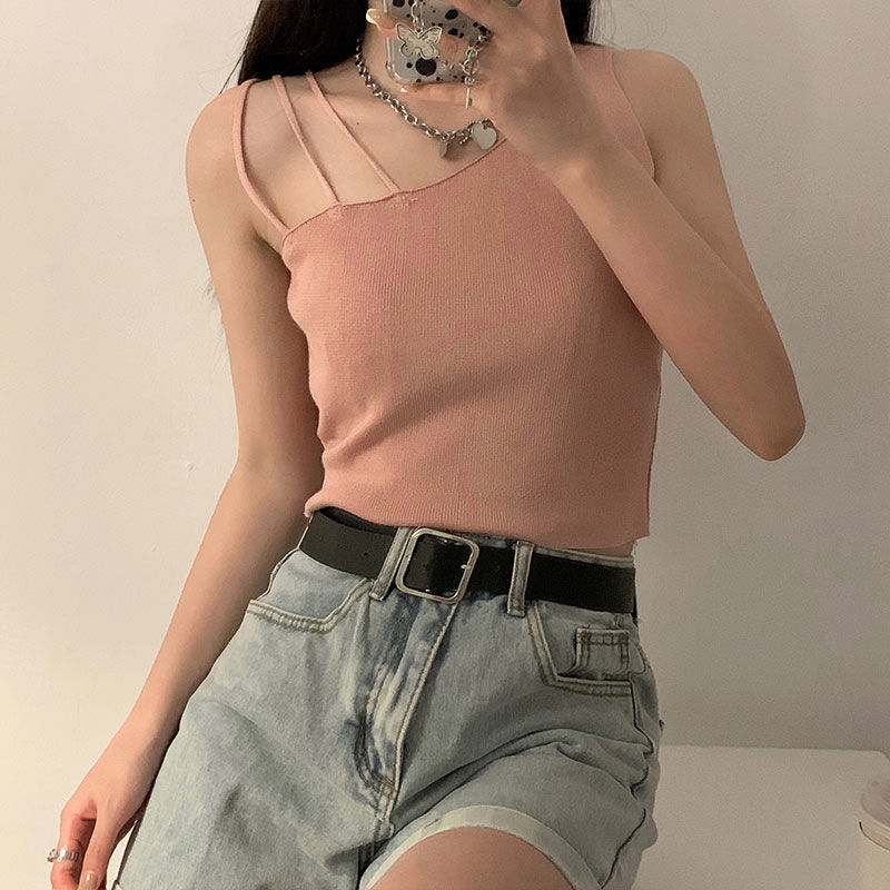 Sexy slanted shoulders crop tops - One For All