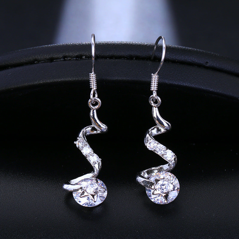 GalaxyCurl Zircon Hook Earrings - One For All