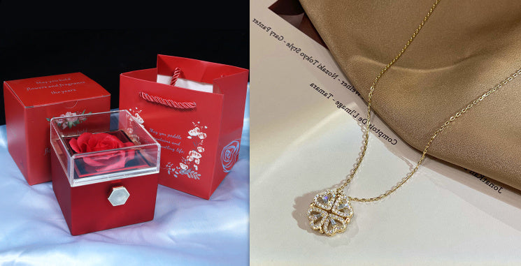 🌸 LuckyHeart™ Magnetic Clover Necklace 🍀 - One For All
