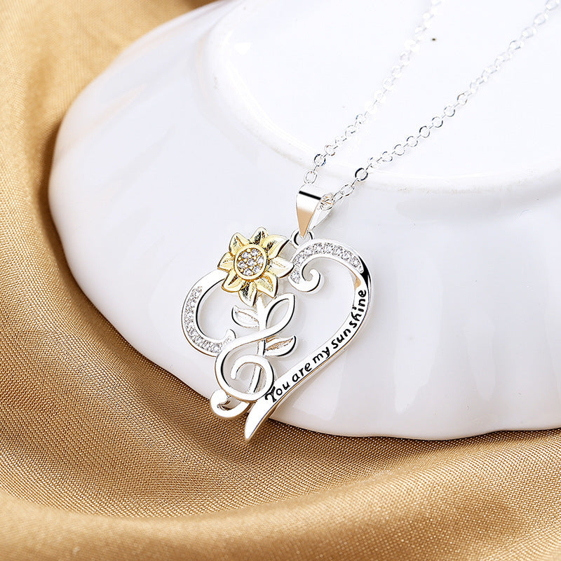 💛 Two-Color Sunflower Pendant Chain 💖 - One For All